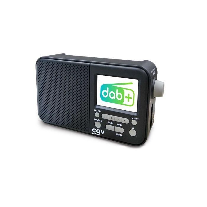 CGV DR7+ Radio portátil DAB+ FM Pantalla color TFT 2,4" Toma auriculares Ecoconsumo 1