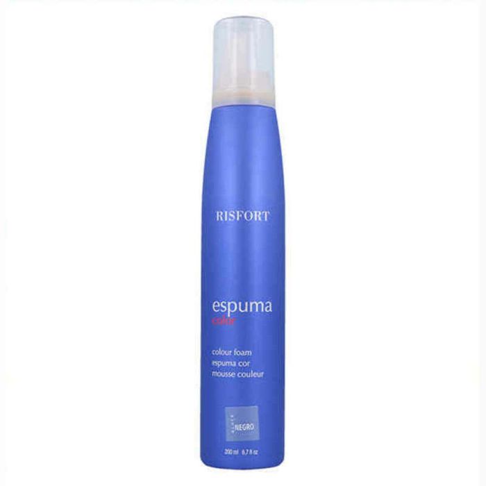 Risfort Espuma Color Negro 200 ml - Reaviva e intensifica el color y brillo del cabello Risfort Espuma Color Negro 200 ml - Reaviva e intensifica el color y brillo del cabello