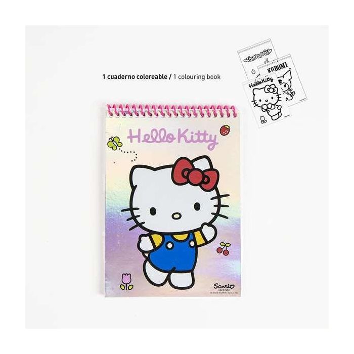 Set papelería coloreable hello kitty 30.0 x 30.0 x 2.5 cm 3 Set papelería coloreable hello kitty 30.0 x 30.0 x 2.5 cm 3