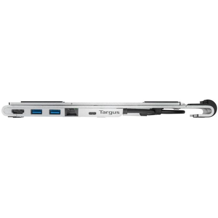 Targus Soporte Portátil con Dock Multi-puerto USB-C para Laptop, PD 100W, Plegable, Aluminio, 4K, Ajustable 7