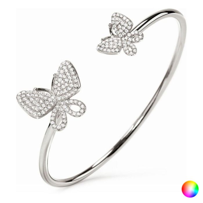 Brazalete Folli Follie Mariposas Plata de ley (Ø 55 mm) 3