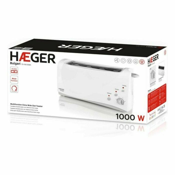 Tostadora Haeger TO-100.008A Multifunción 1000 W Blanco 1