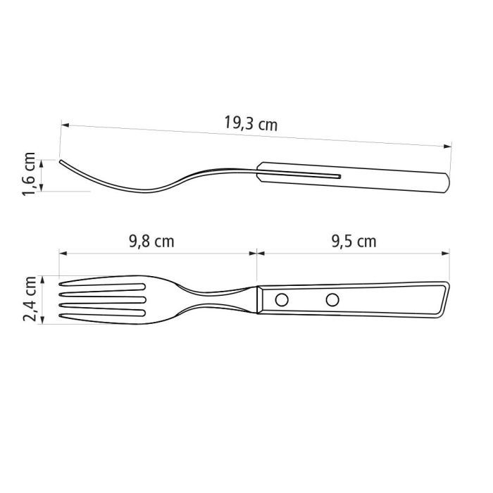 Tramontina Juego para asado 12 piezas, cuchillos y tenedores de acero inoxidable con mangos de madera 5 Tramontina Juego para asado 12 piezas, cuchillos y tenedores de acero inoxidable con mangos de madera 5