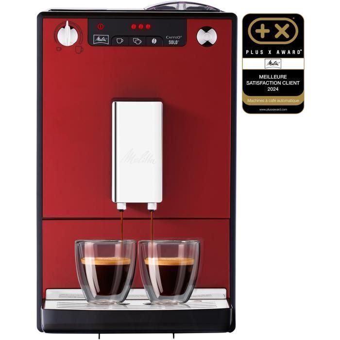 MELITTA E950-104 Cafetera espresso automática con molinillo Caffeo Solo - Rojo MELITTA E950-104 Cafetera espresso automática con molinillo Caffeo Solo - Rojo