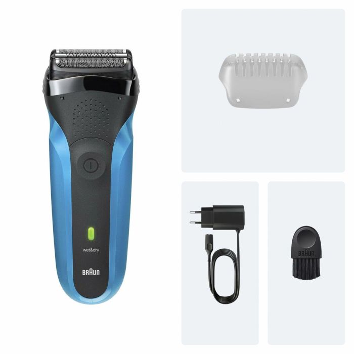 Braun Afeitadora Eléctrica Serie 3 BRA8700216735667 Azul/Negra - 30 min Batería, Carga Rápida 5 min 2 Braun Afeitadora Eléctrica Serie 3 BRA8700216735667 Azul/Negra - 30 min Batería, Carga Rápida 5 min 2