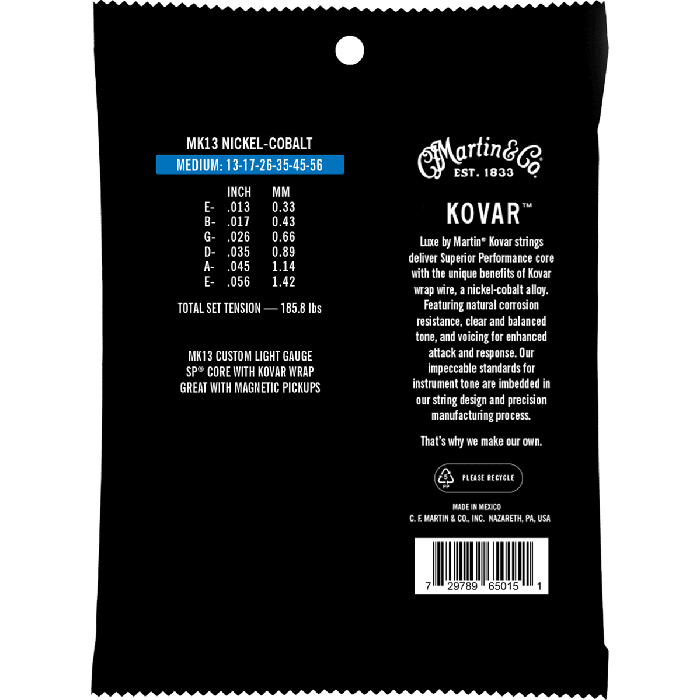 Juego Acústica Luxe Kovar Sp Core Medium 13-56 1