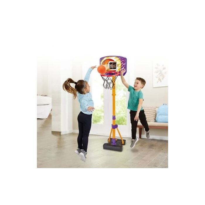 Vtech Canasta de Baloncesto Electrónica 80-571422 con 3 Modos de Juego Interactivos y Ajustable en Altura para Niños +3 Años 4