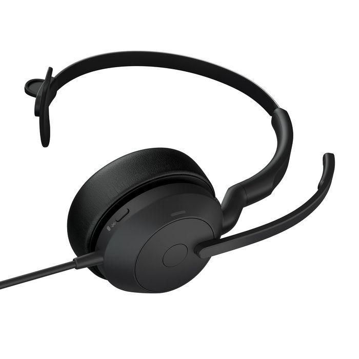 Jabra Evolve2 50 USB-A UC Monoauriculares para Oficina y Llamadas, Negro 2