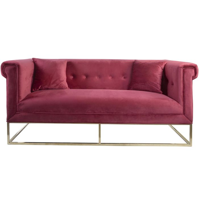 DKD Home Decor Sofá Item Home Granate Dorado 86 x 88 x 189 cm