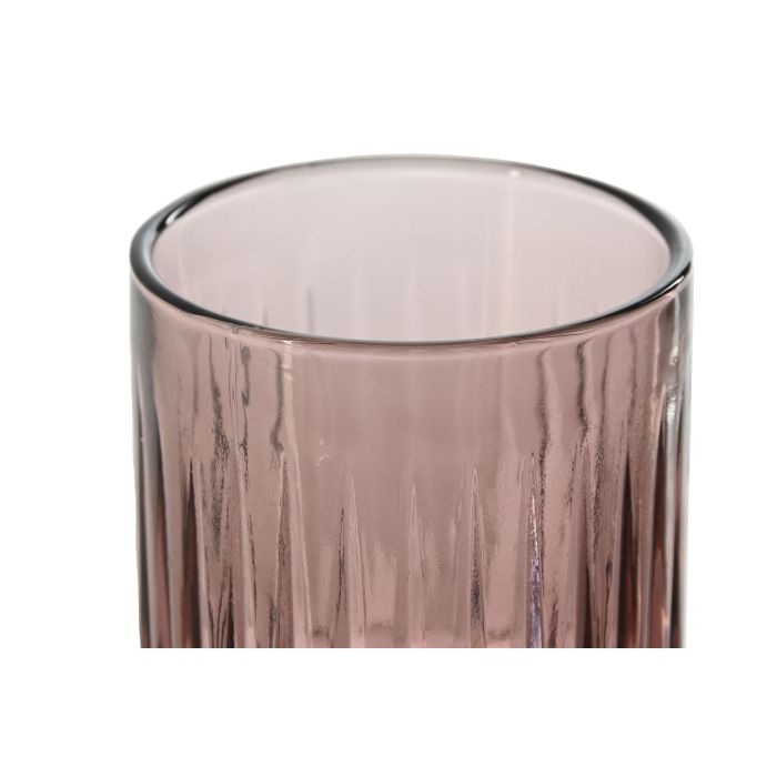 Vaso Basicos DKD Home Decor Rosa 7.5 x 9.5 x 7.5 cm Set de 6 1