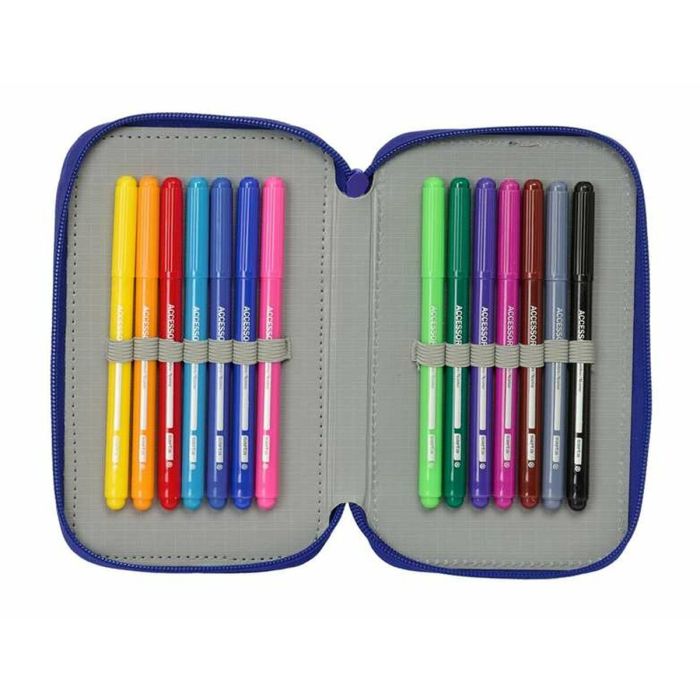 Plumier Triple Atlético Madrid 12,5 x 19,5 x 5,5 cm 1 Plumier Triple Atlético Madrid 12,5 x 19,5 x 5,5 cm 1