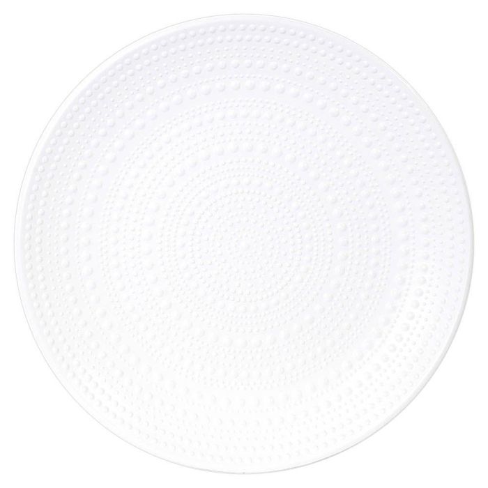 Home Deco Factory Juego de 2 Mesas Nido Mirage con Relieve Blancas MDF Pino 49.5 cm 1