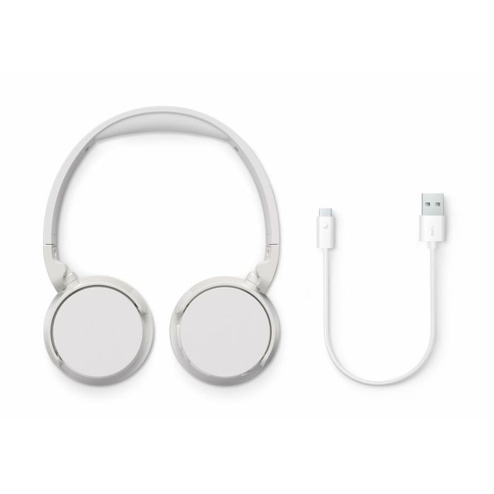 Philips TAH4209WT/00 Auriculares Inalámbricos Diadema con Micrófono Bluetooth 5.3, 55h Batería, Dynamic Bass, Plegables, Blancos 1 Philips TAH4209WT/00 Auriculares Inalámbricos Diadema con Micrófono Bluetooth 5.3, 55h Batería, Dynamic Bass, Plegables, Blancos 1