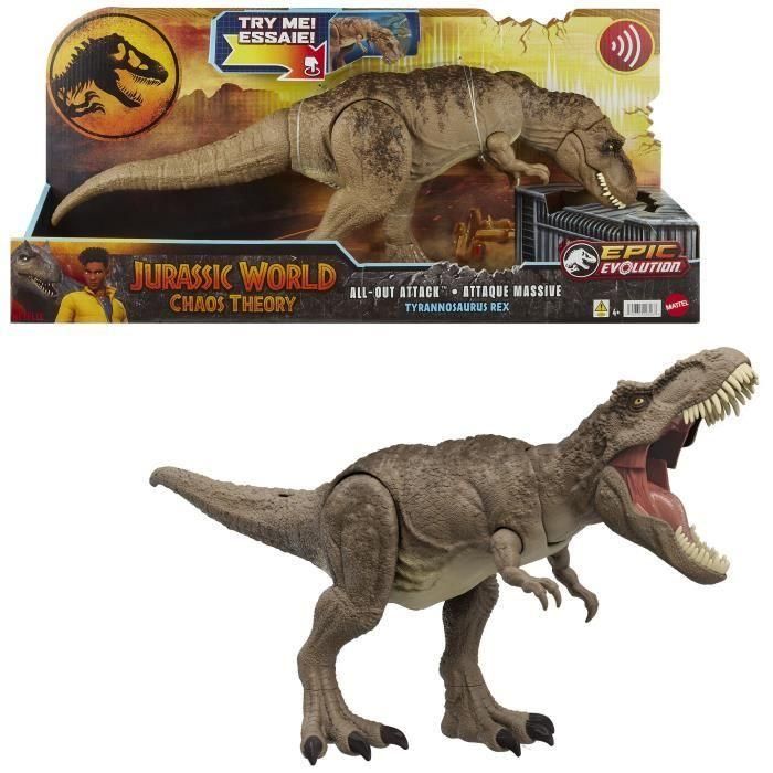 Figura de acción de ataque despiadado del tiranosaurio de Jurassic World HXF53 0 Figura de acción de ataque despiadado del tiranosaurio de Jurassic World HXF53 0