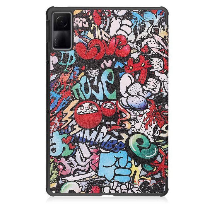 CoreParts Cover for Xiaomi Redmi Pad 10.61 2022. Tri-fold Caster Hard Shell Cover with Auto Wake Function - Graffiti Style 9 CoreParts Cover for Xiaomi Redmi Pad 10.61 2022. Tri-fold Caster Hard Shell Cover with Auto Wake Function - Graffiti Style 9