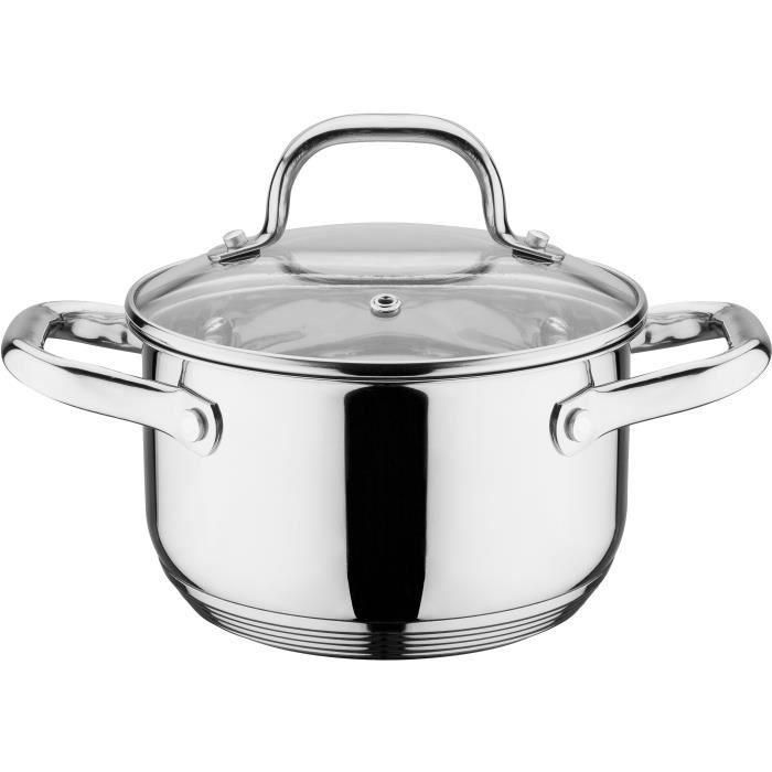 GSW 806787 Batería masiva de acero inoxidable 10 piezas - Ollas de stock de 16, 20 y 24 cm - Olla de 20 cm - Bandeja de 16 cm - Todas las fuentes de calor, incluida la inducción 5 GSW 806787 Batería masiva de acero inoxidable 10 piezas - Ollas de stock de 16, 20 y 24 cm - Olla de 20 cm - Bandeja de 16 cm - Todas las fuentes de calor, incluida la inducción 5