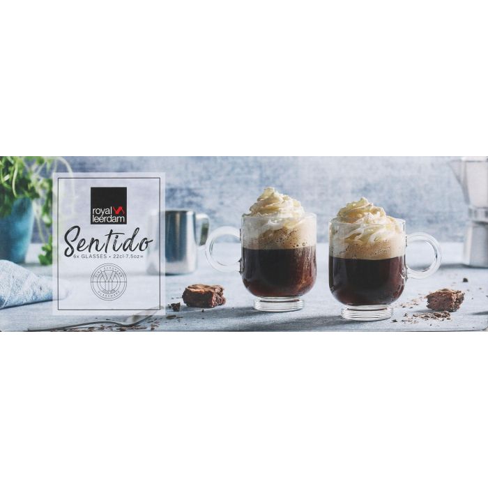 Royal Leerdam Set 6 Tazas Capuccino Sentido 22 cl (4 Cajas)