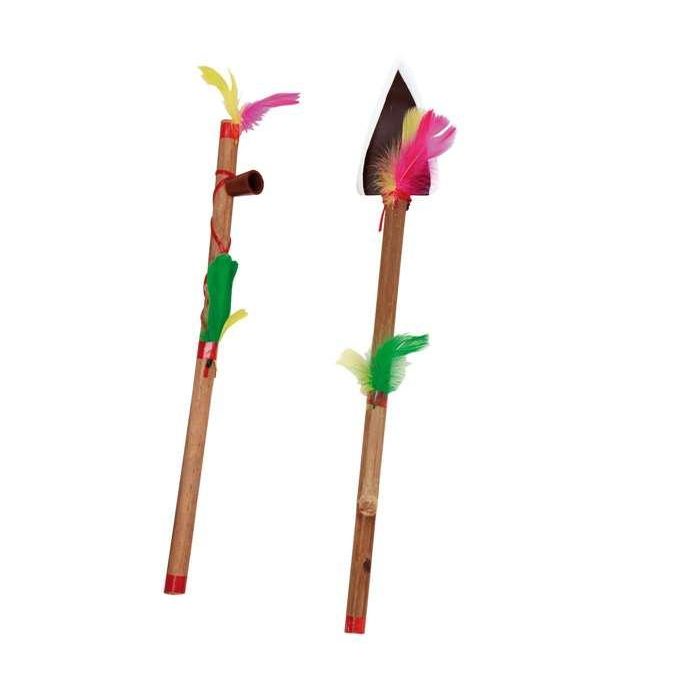 My Other Me Hacha y Pipa de Disfraz de PVC de 48 cm – Complemento para Fiestas, Carnaval y Halloween 1