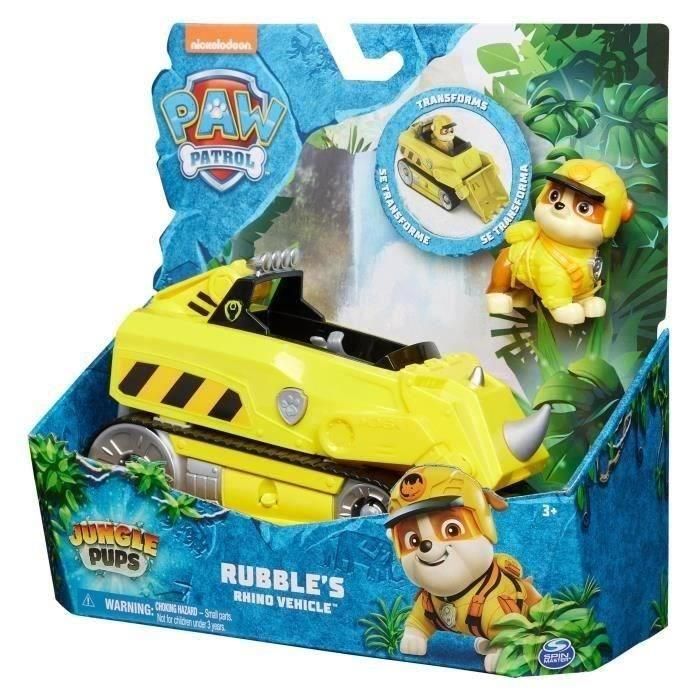 Spin Master 6067761 Paw Patrol Jungle Pups Vehículo de Rescate de Rubble con Figura, Pala y Grúa (+3 años) 5 Spin Master 6067761 Paw Patrol Jungle Pups Vehículo de Rescate de Rubble con Figura, Pala y Grúa (+3 años) 5