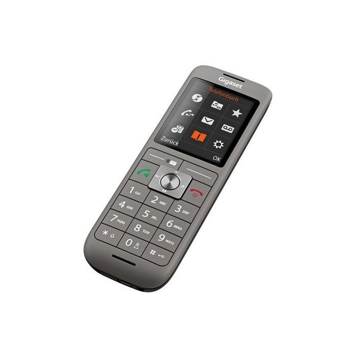 Gigaset CL660 HX Teléfono DECT Inalámbrico Gris con Altavoz y Pantalla TFT de 2.4" 3