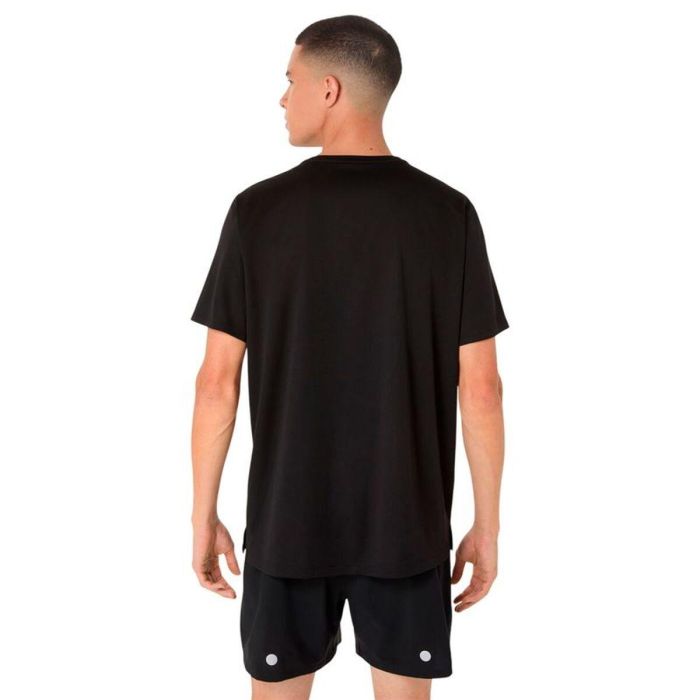 Camiseta de Manga Corta Hombre Asics Fujitrail Logo Negro 42 3