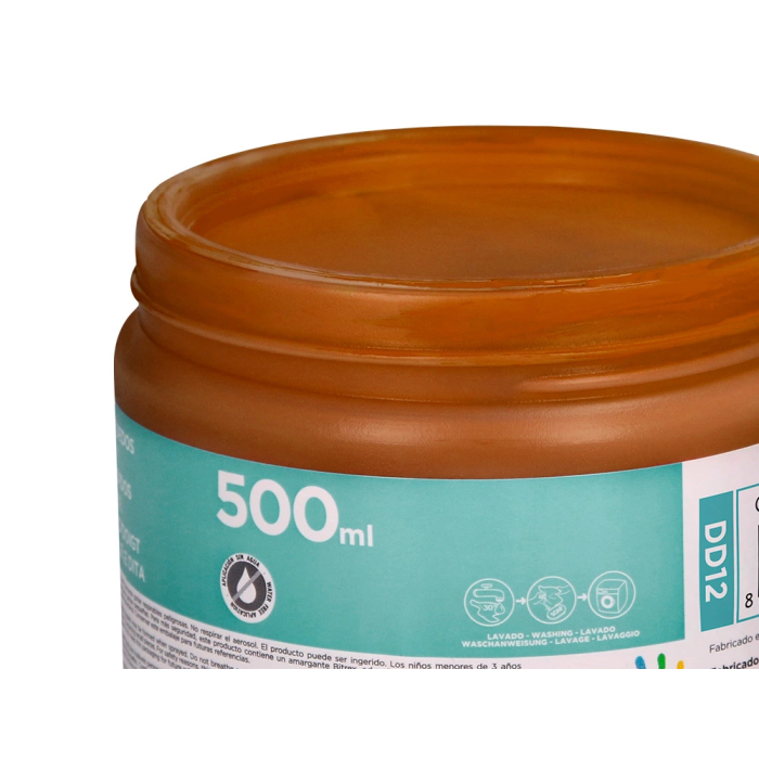 Liderpapel Pintura de Dedos Marrón Tarrina 500 cc 4