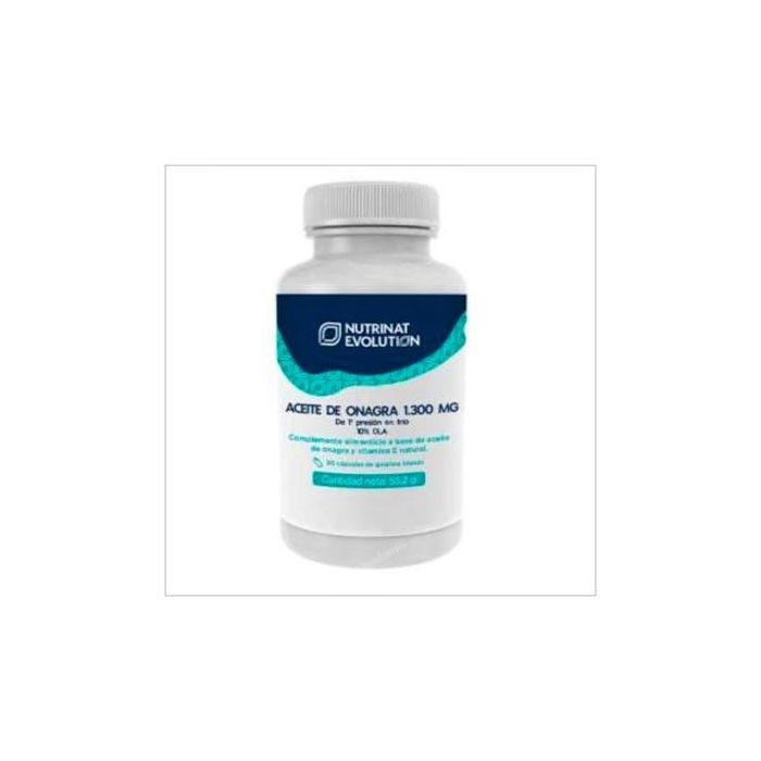NUTRINAT EVOLUTION Aceite De Onagra 1300mg con Vitamina E Natural, Primera Presión en Frío, 30 Cápsulas