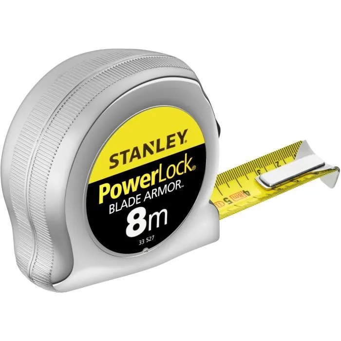 Stanley Flexómetro Powerlock 0-33-527 8M X 25Mm Blade Armor Cinta Métrica 0 Stanley Flexómetro Powerlock 0-33-527 8M X 25Mm Blade Armor Cinta Métrica 0