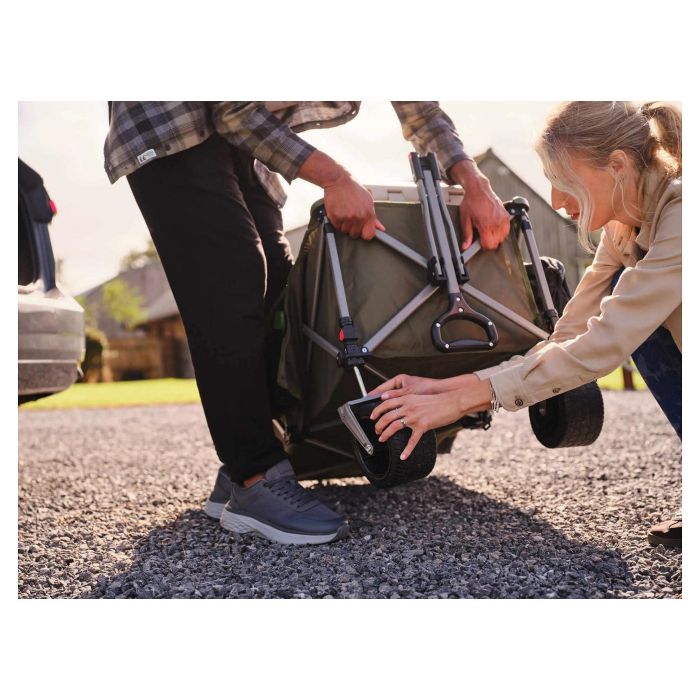 Coleman Ultimate Terrain Bollerwagen 2226531 - Carro de Transporte Plegable, Verde, 180 kg de Carga, 132 L