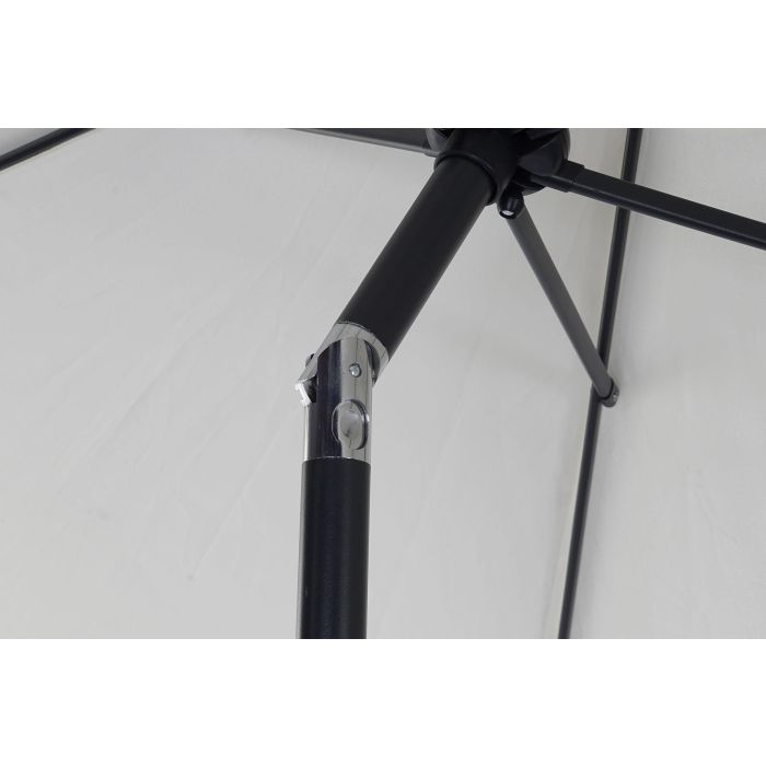 DKD Home Decor Parasol de Jardín y Terraza Inclinable 300x300 cm 250 cm Alto 6 Varillas Beige Gris Oscuro Acero Poliéster 180 gsm 4 DKD Home Decor Parasol de Jardín y Terraza Inclinable 300x300 cm 250 cm Alto 6 Varillas Beige Gris Oscuro Acero Poliéster 180 gsm 4