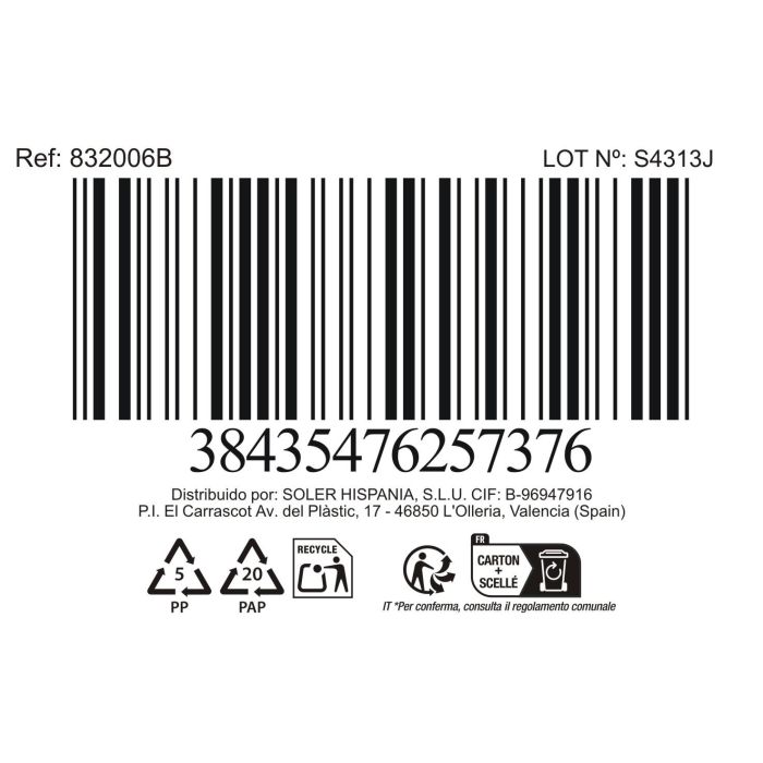 La Mediterranea Set de 2 Jarras de Cerveza Abadía 550 cc (12 Cajas) 6