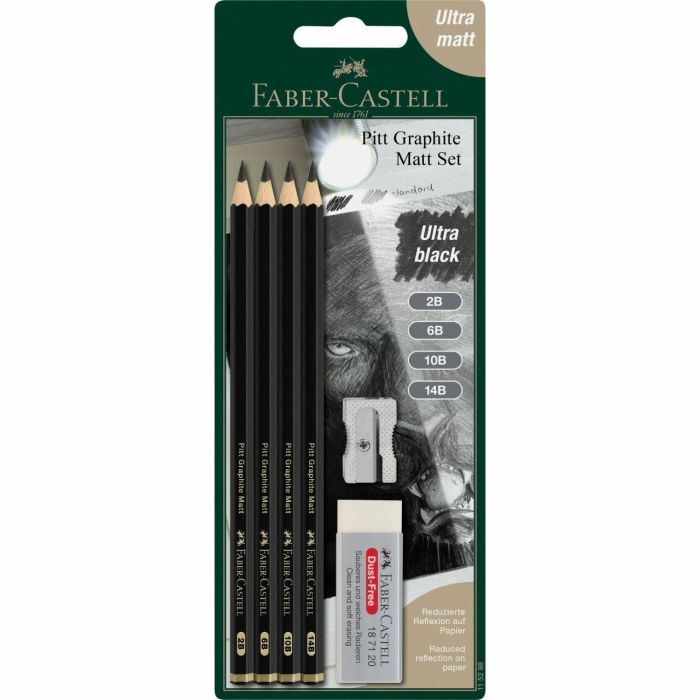 FABER-CASTELL Bleist. Pitt Graphite Matt 2B 6B 10B 14B 0 FABER-CASTELL Bleist. Pitt Graphite Matt 2B 6B 10B 14B 0