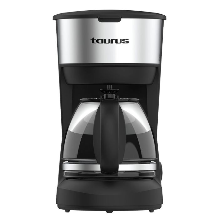 Taurus Cafetera de goteo Verona Inox 6 tazas 600W, jarra de cristal, filtro reutilizable, placa calefactora Taurus Cafetera de goteo Verona Inox 6 tazas 600W, jarra de cristal, filtro reutilizable, placa calefactora