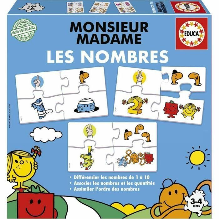 Educa EDU8412668195981 Juego de aprendizaje Monsieur Madame - Números Educa EDU8412668195981 Juego de aprendizaje Monsieur Madame - Números