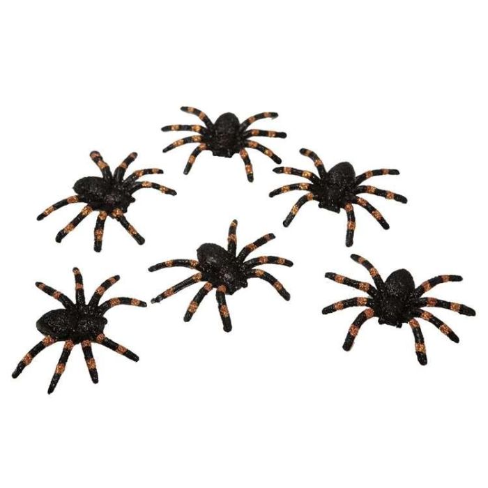 My Other Me Set 6 Arañas Brillantes 6 x 7 cm Multicolor