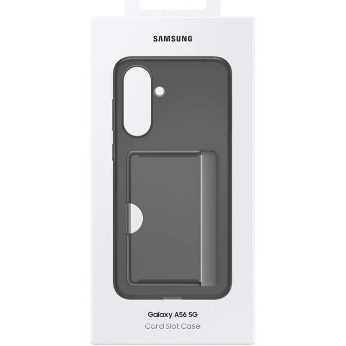 Samsung Funda Card Slot para Galaxy A56 5G, Carcasa Protectora Negra con Ranura para Tarjetas, Accesorios Originales 6