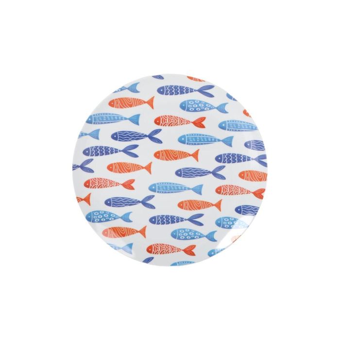 Plato Llano La Mediterránea Peces 25,5 cm (24 Unidades) 2 Plato Llano La Mediterránea Peces 25,5 cm (24 Unidades) 2