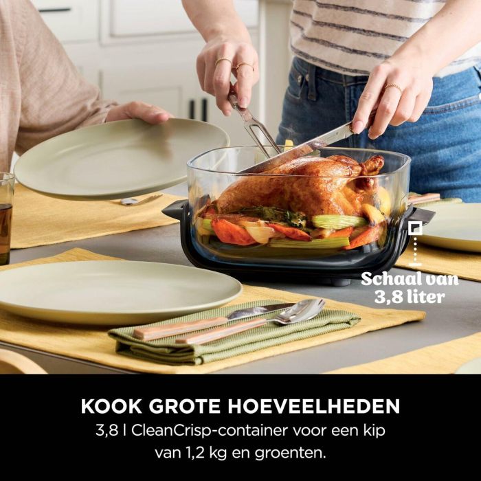 Ninja Freidora Portátil sin Aceite CRISPI NIN0622356317634 Recipientes 1.4L y 3.8L 4 Programas 1700W Salvia 18 Ninja Freidora Portátil sin Aceite CRISPI NIN0622356317634 Recipientes 1.4L y 3.8L 4 Programas 1700W Salvia 18