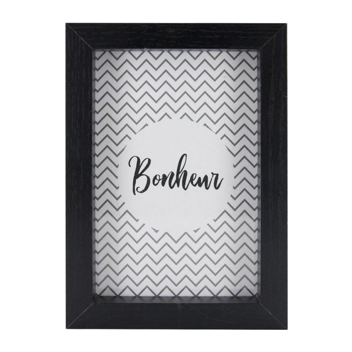 Home Deco Factory Juego de 4 Marcos Fotos Madera Negro para 13x18 cm y 10x15 cm 6