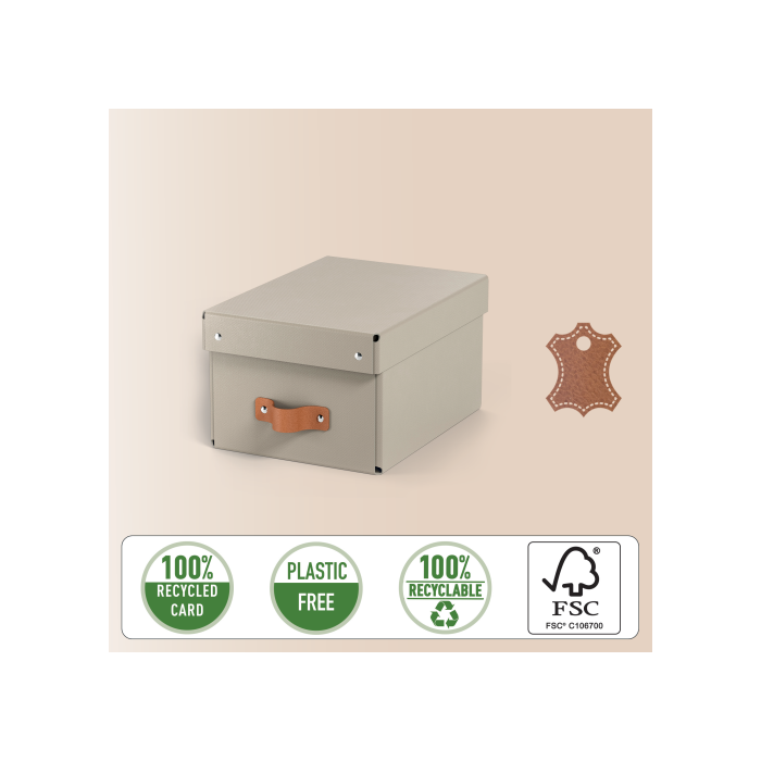 Pack 2 Cajas de Almacenamiento Cartón Pequeña Color Beige Leitz 61470012 3 Pack 2 Cajas de Almacenamiento Cartón Pequeña Color Beige Leitz 61470012 3