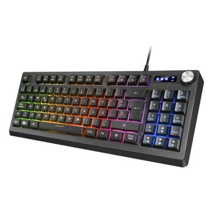 Teclado Gaming Mars Gaming MKREVO LED RGB Negro 9