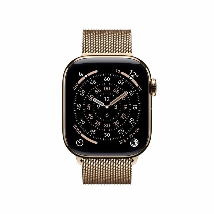 Apple Watch S11 GPS + Cellular Smartwatch de Titanio Dorado con Correa Milanese Loop y Pantalla Retina LTPO3 OLED 7 Apple Watch S11 GPS + Cellular Smartwatch de Titanio Dorado con Correa Milanese Loop y Pantalla Retina LTPO3 OLED 7