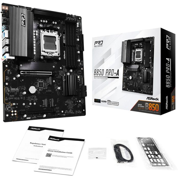 ASRock Placa Base B850 Pro-A AMD AM5 B850 ATX USB20G 90-MXBQM0-A0UAYZ 5