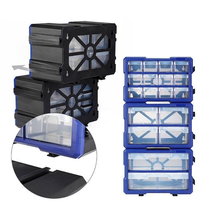 Organizador apilable de 12 cajones. workpro 5