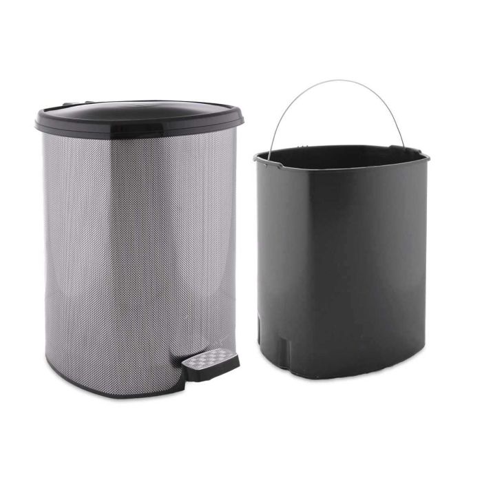 Papelera Plastico Pedal Fibra Carbono 20L Berilo 37X39CM (4 Unidades) 1 Papelera Plastico Pedal Fibra Carbono 20L Berilo 37X39CM (4 Unidades) 1