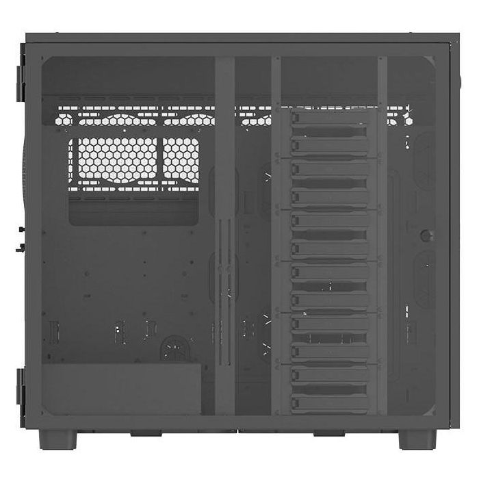 Thermaltake AX700 TG Torre PC Negra, Soporte Múltiples Ventiladores 120/140mm y Bahías HDD 2.5/3.5/5.25" 2