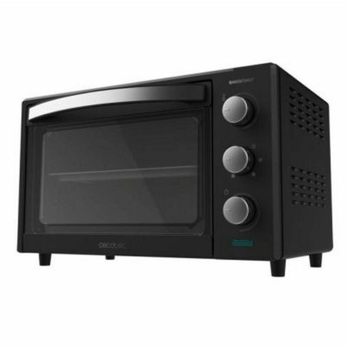 Cecotec 03818 Horno Eléctrico 26 L, 1500 W, para Encimera, Negro con Control Giratorio y Temporizador 60 min Cecotec 03818 Horno Eléctrico 26 L, 1500 W, para Encimera, Negro con Control Giratorio y Temporizador 60 min