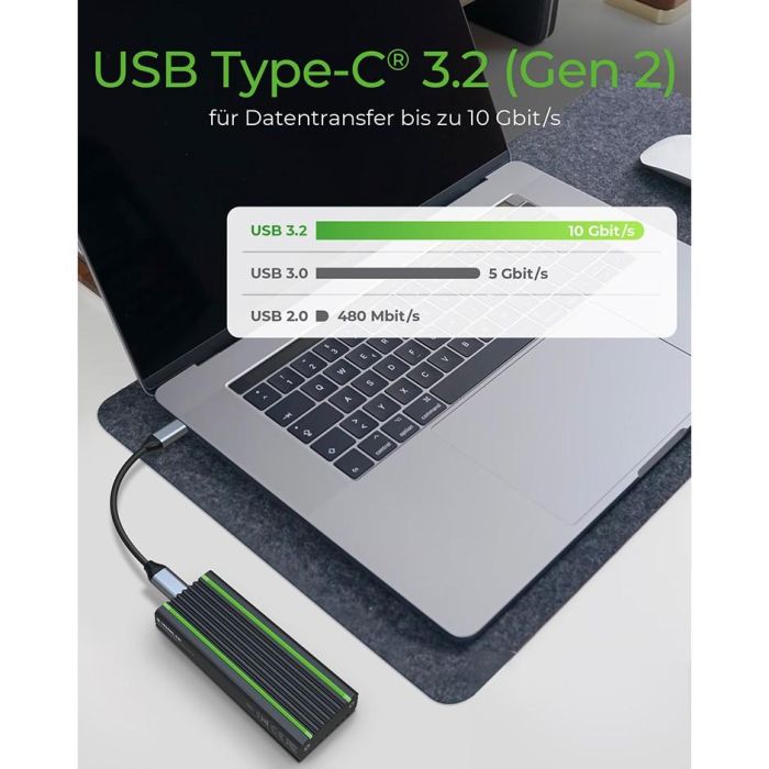 ICY BOX IB-1824ML-C31 Externes USB-C 3.2 Gehäuse für M.2 NVMe SSD mit LED-Beleuchtung 1 ICY BOX IB-1824ML-C31 Externes USB-C 3.2 Gehäuse für M.2 NVMe SSD mit LED-Beleuchtung 1