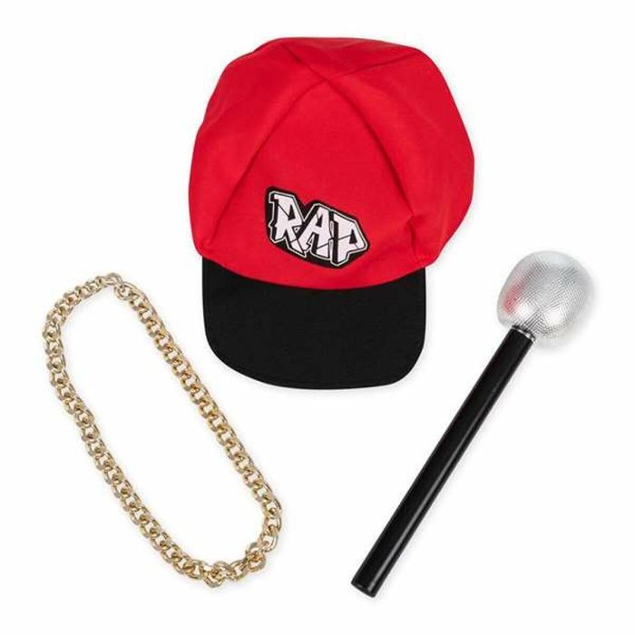Disfraz yo quiero ser rapero/a gorra, cadena, camiseta, micrófono y pantalón talla 5-7 y 5 Disfraz yo quiero ser rapero/a gorra, cadena, camiseta, micrófono y pantalón talla 5-7 y 5