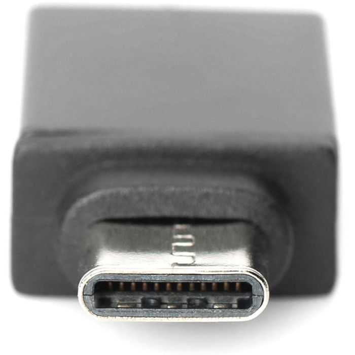 Digitus Adaptador USB Type-C Macho a USB-A Hembra Negro - Conector Niquelado, 5 Gbit/s, Corriente 3000mA 2